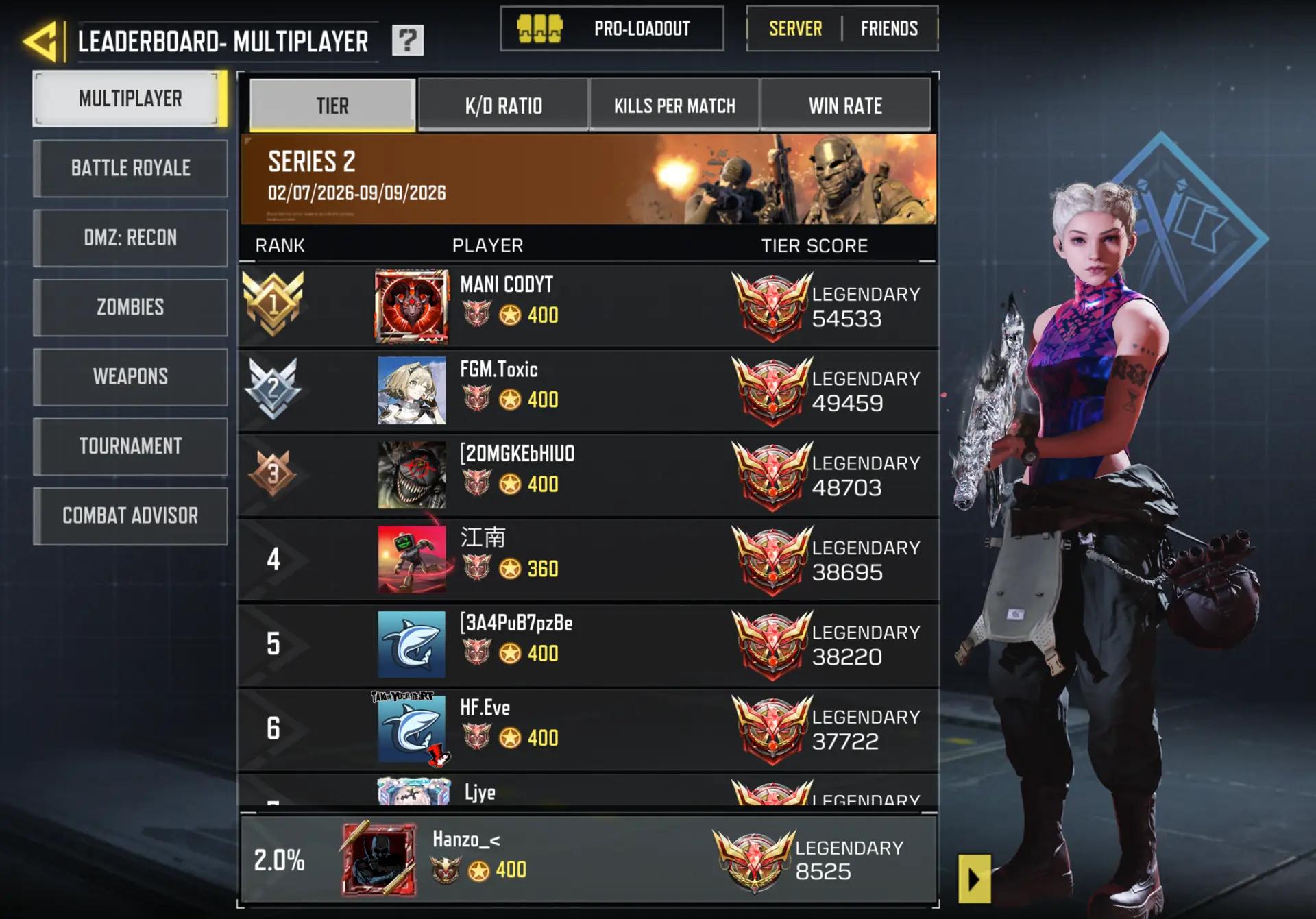 Multiplayer screenshot showing LEGENDARY